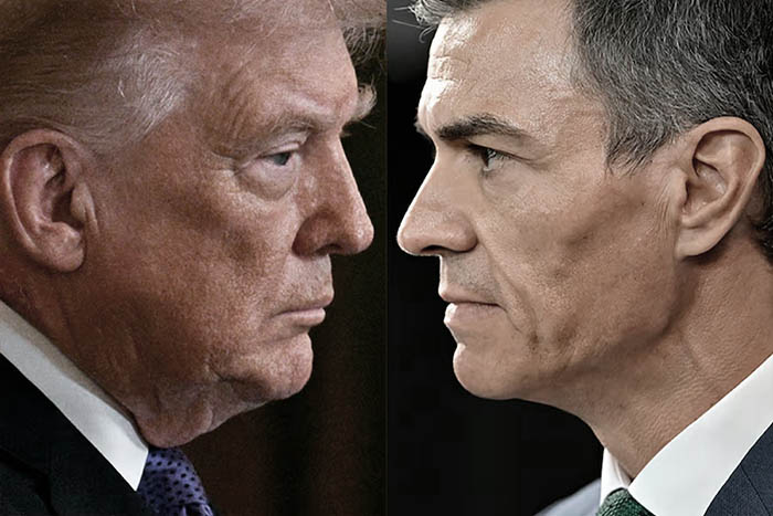 Presidente de España, Pedro Sánchez se planta ante Trump y resucita el “No a la guerra”
